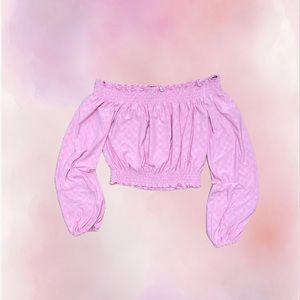 🌸 Off Shoulder Crop Top Small